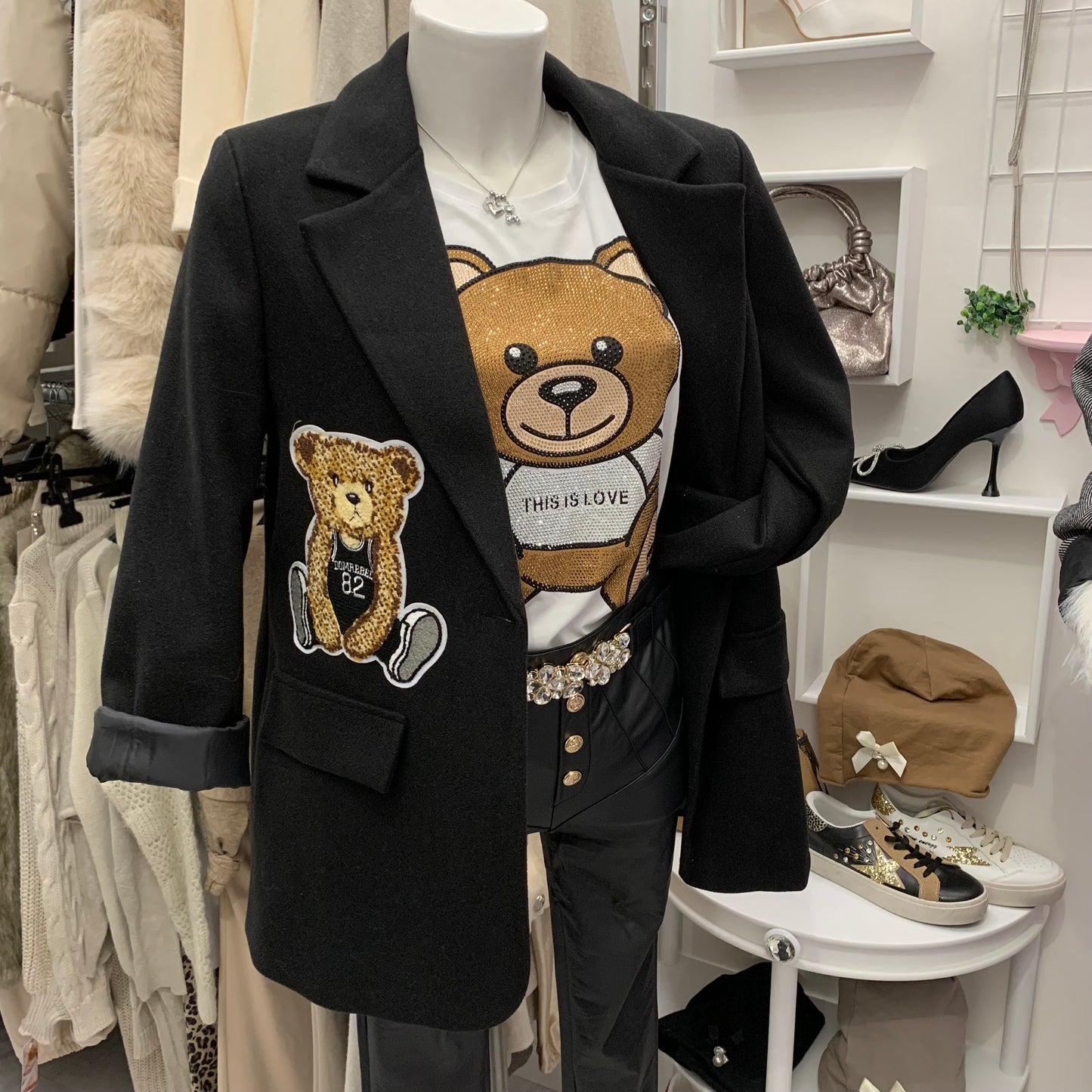 T-SHIRT "TEDDY" STRASS